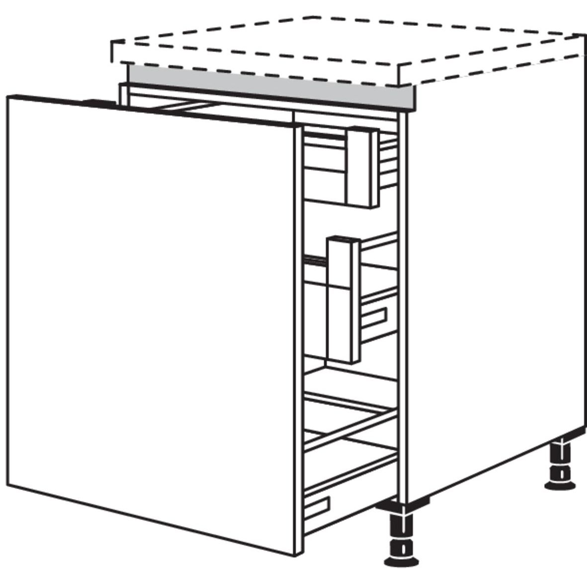 Nobilia XL-Auszugschrank NUAIAI60-X 55061