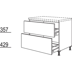 Nobilia XL-Auszugschrank U2DA120-X 35524