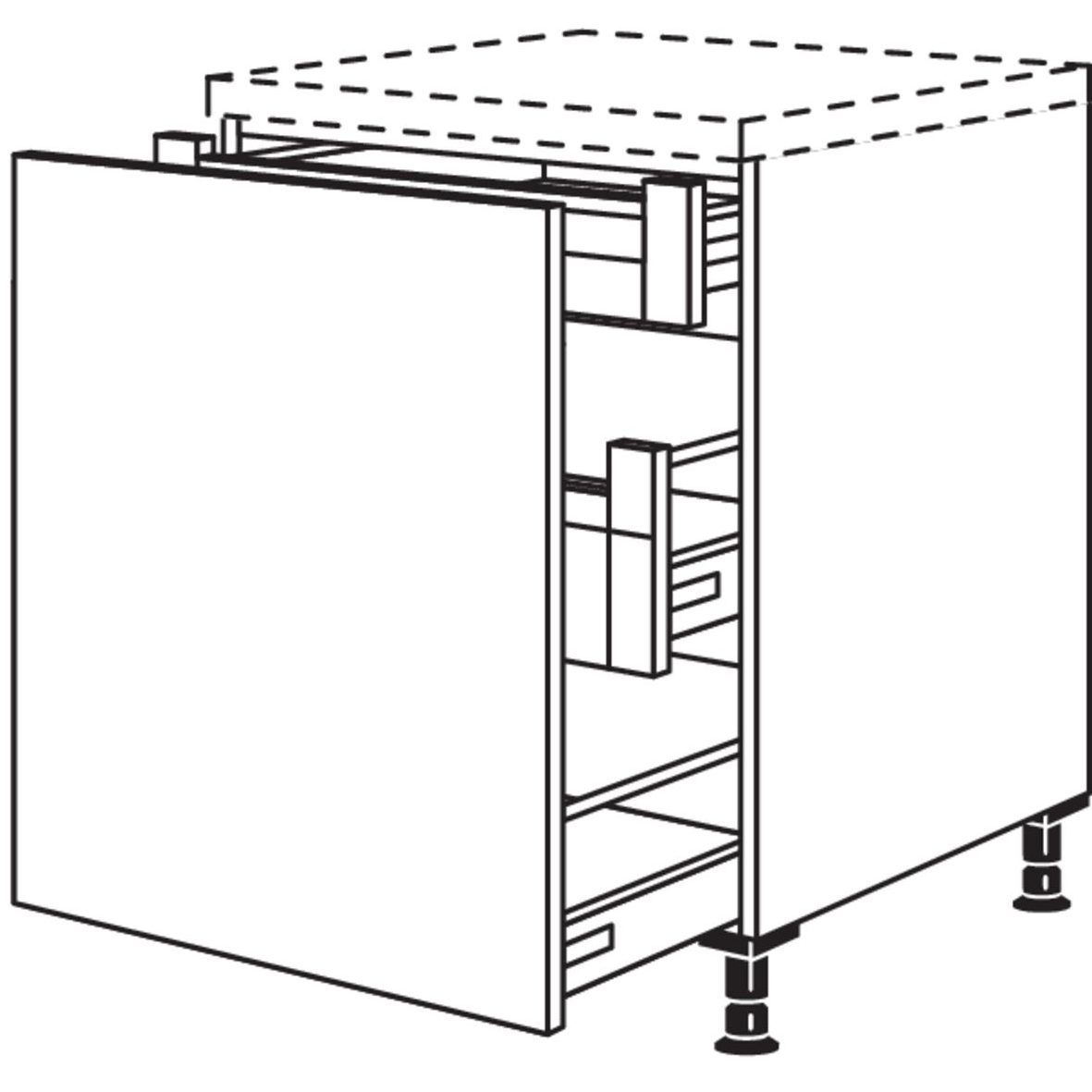 Nobilia XL-Auszugschrank UAIAI40-X 37131
