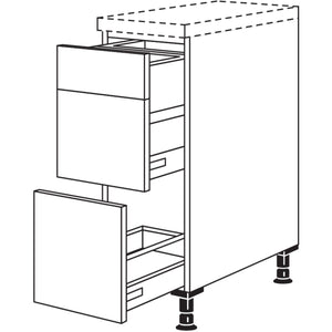 Nobilia XL-Auszugschrank fuer Muelltrennung UASA30-X 37039