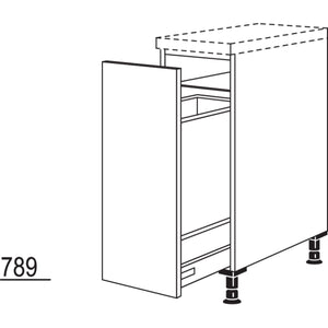 Nobilia XL-Auszugschrank mit Wertstoffsammler UDAWS30-X 37138