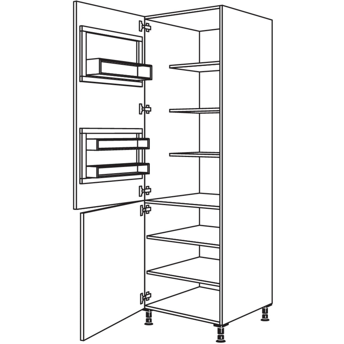 nobilia XL-Breakfastschrank BKFST50-2X 40150
