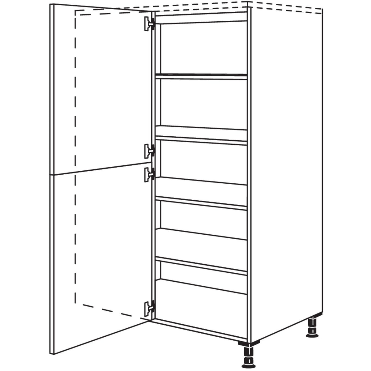 Nobilia XL-Eck-Highboard HDE100-45-X 37505