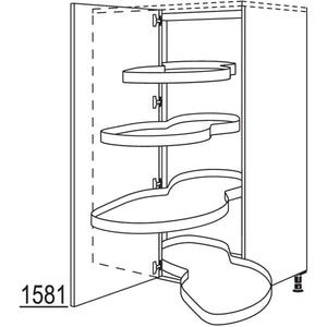 nobilia XL-Eck-Highboard mit Schwenkauszug HESAF100-45-X 37580