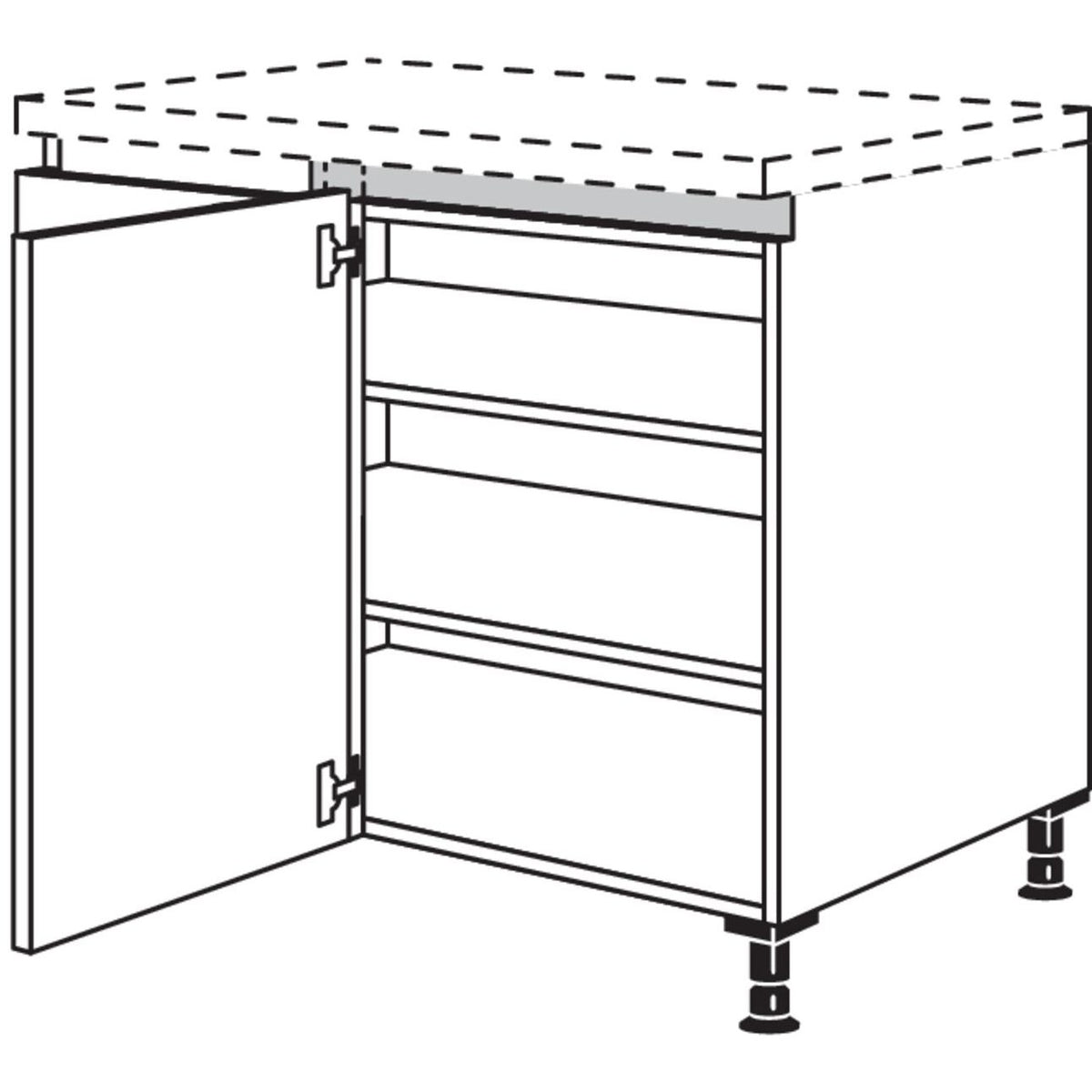 Nobilia XL-Eckschrank NUE100-60-X 56099