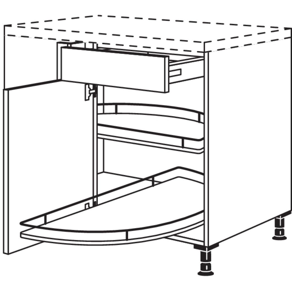 Nobilia XL-Eckschrank UEBD100-50-X 37098