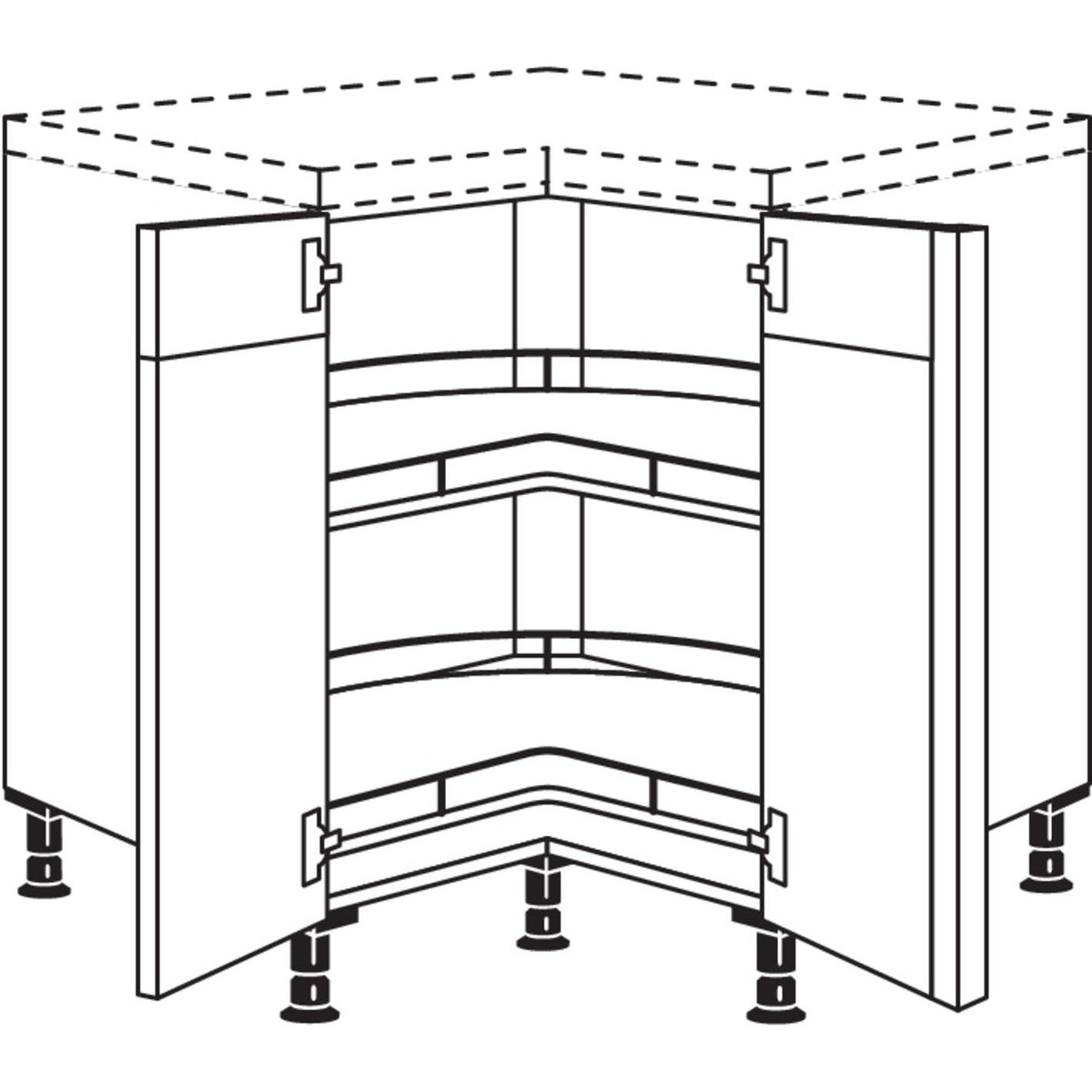 Nobilia XL-Eckschrank UETK80-X 33273