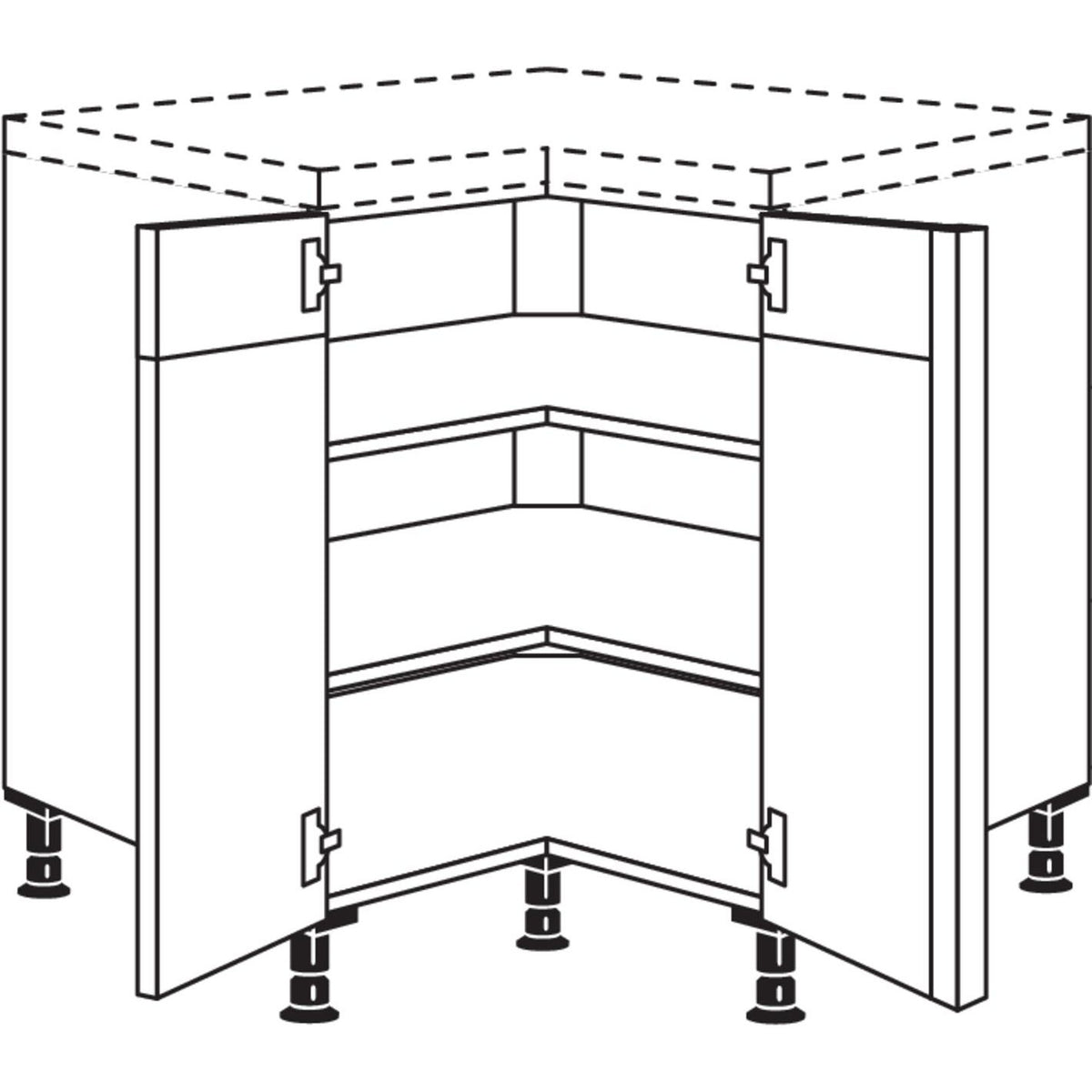 Nobilia XL-Eckschrank UTE90-X 33293