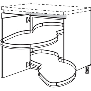 Nobilia XL-Eckschrank mit Schwenkauszug NUESA100-60-X 57192