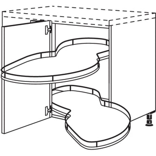 nobilia XL-armoire d'angle avec tiroir pivotant UEDSA100-50-X - Look | 099