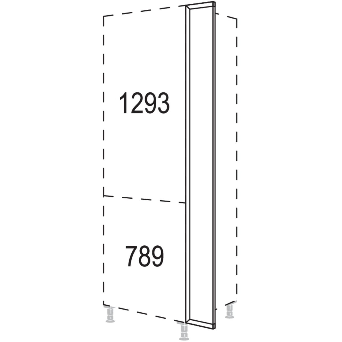 Nobilia XL-Frontpassstueck HPD20-1X 30826