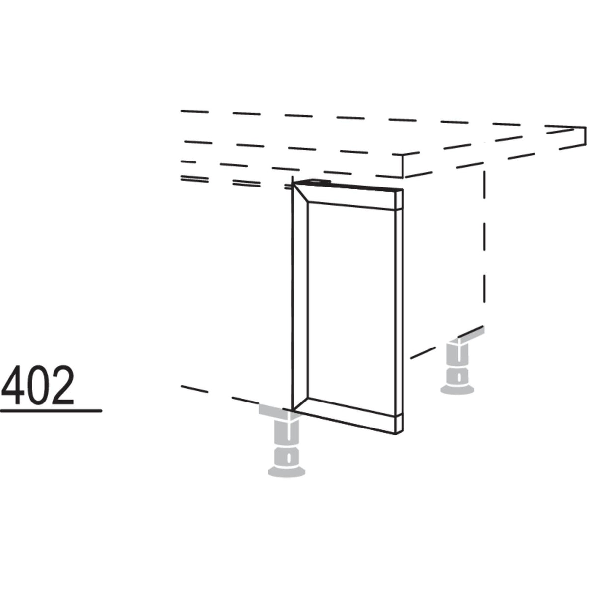 Nobilia XL-Frontpassstueck NUPD20-43 57236