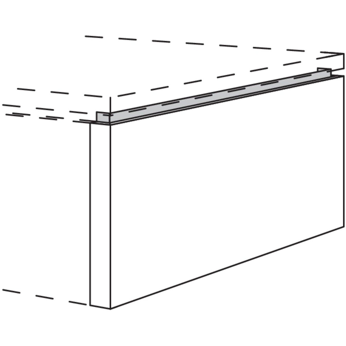 Nobilia XL-Frontwange fuer Raumplanungen NUWFR4350-106 57964