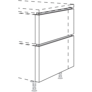 Nobilia XL-Frontwange fuer Raumplanungen in geteilter Optik NUWFRT50-95-X 57970