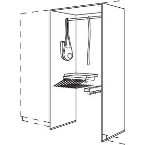 Nobilia XL-Garderoben-Anbauelement HWGALHK100-1X 30302