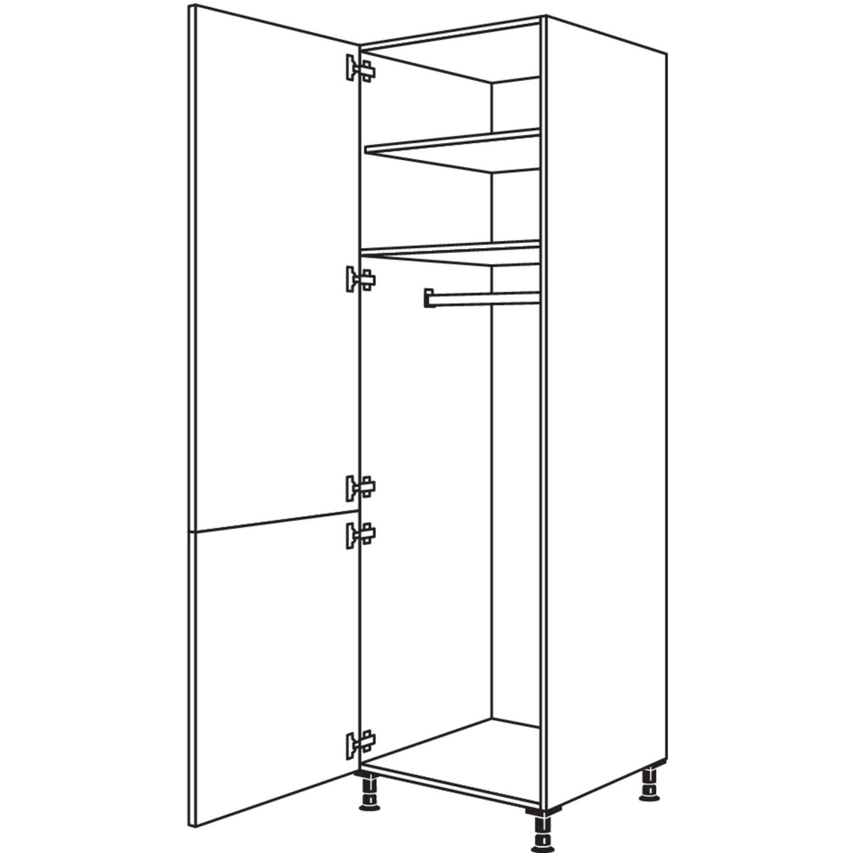 Nobilia XL-Garderobenschrank HDWG40-3X 53278