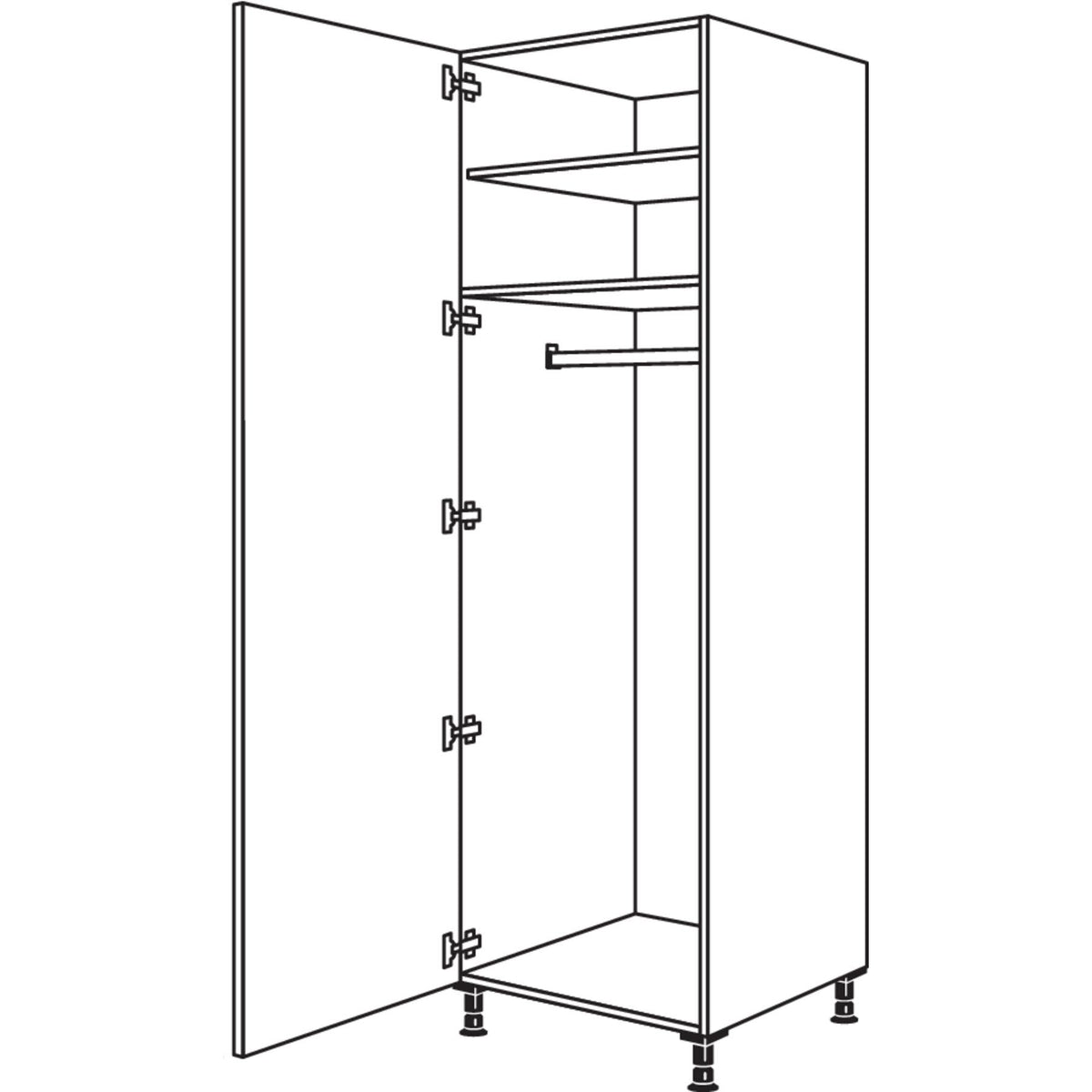 nobilia XL-Garderobenschrank HWGF40-2X 40263