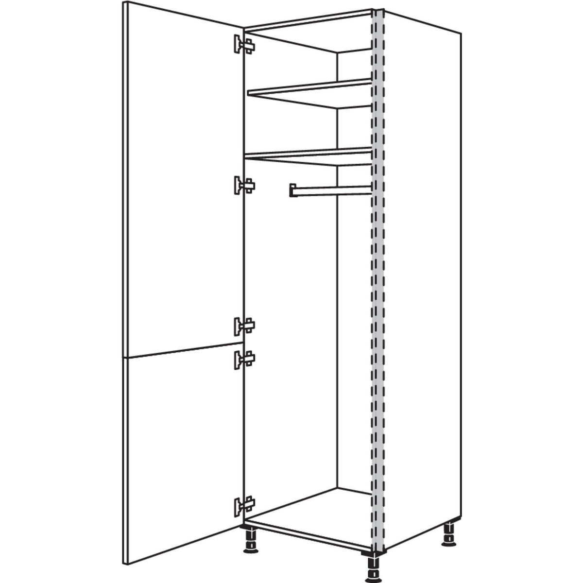 Nobilia XL-Garderobenschrank NHSWG40-2X 46190