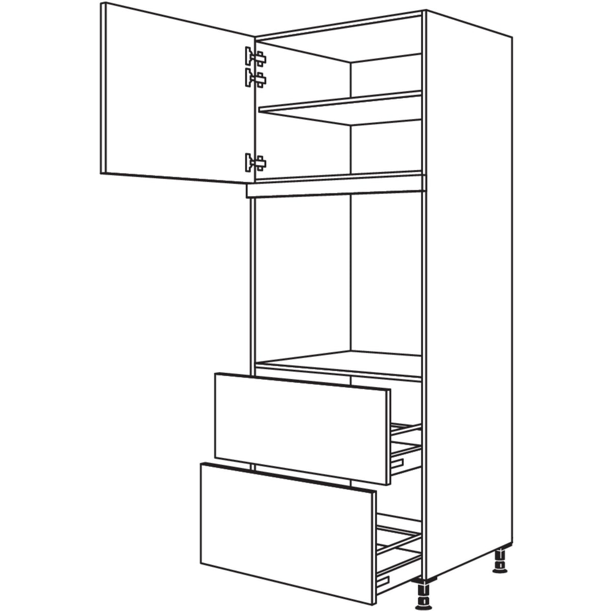 Nobilia XL-Geraete-Umbau Backofen GDAO2A76-3X 51803