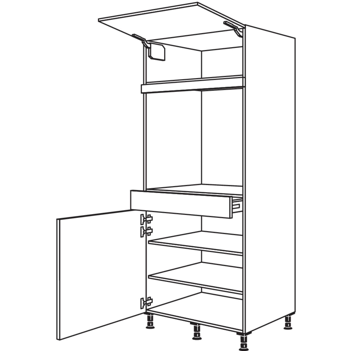 Nobilia XL-Geraete-Umbau Backofen GDAOS76-1X 31808