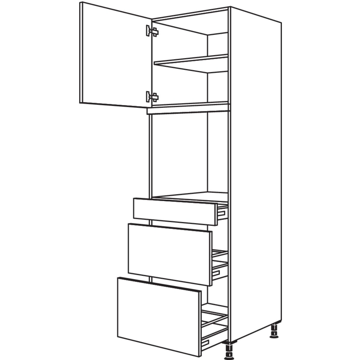 Nobilia XL-Geraete-Umbau Backofen GDOS2A-3X 52709