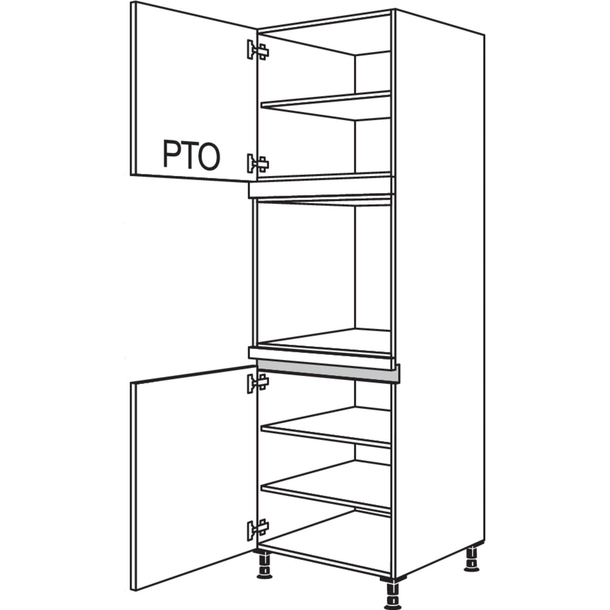 nobilia XL-Geraete-Umbau Backofen LGO-2X 43340