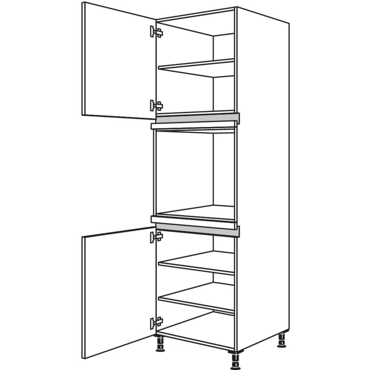 Nobilia XL-Geraete-Umbau Backofen NGO-3X 53320