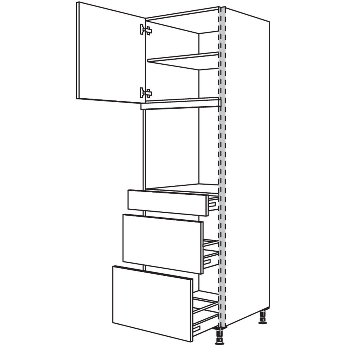 Nobilia XL-Geraete-Umbau Backofen NGSOS2A-3X 56931
