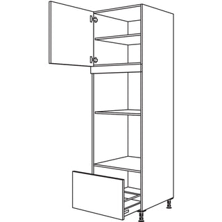 nobilia XL-Geräte-Umbau Backofen und Dampfgarer / Kompaktgerät GDDKOA-3X 60 cm - Look | 099
