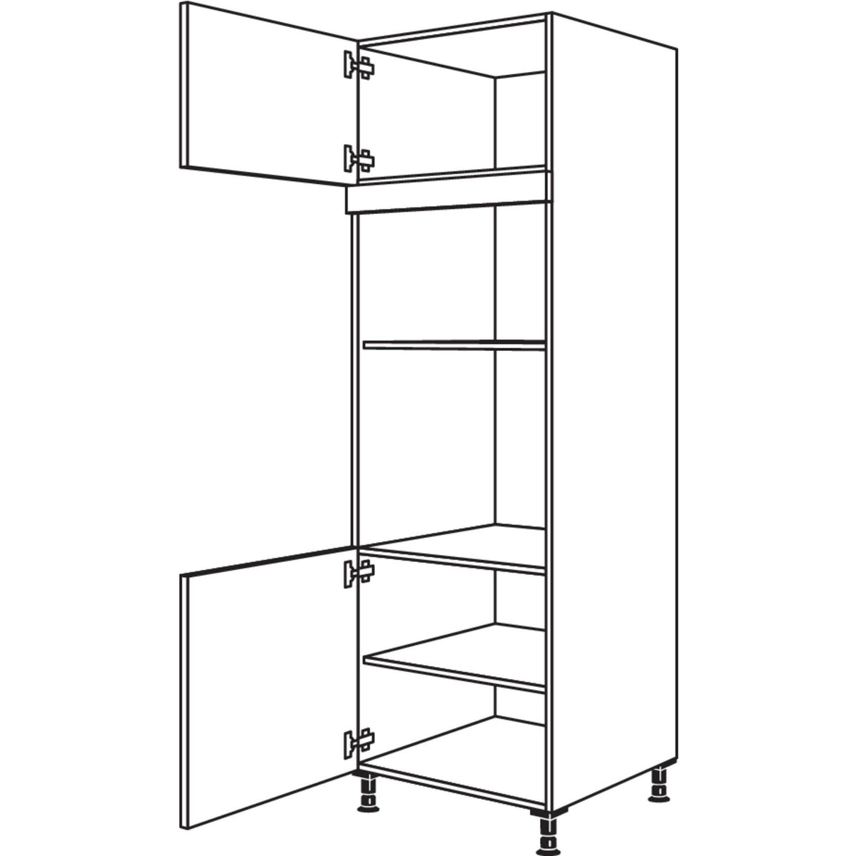 Nobilia XL-Geraete-Umbau Backofen und Mikrowelle GMO-2X 41815