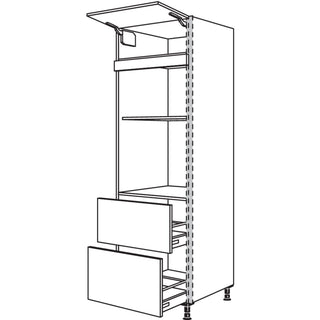 nobilia XL-reconversión de electrodomésticos horno y microondas NGSMO2A-2X 60 cm - Natura | 157
