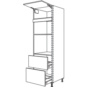 Nobilia XL-Geraete-Umbau Backofen und Mikrowelle NGSMO2A-3X 56935