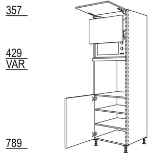 Nobilia XL-Geraete-Umbau Backofen und Mikrowelle mit Lifttuer NGSLO-3X 56925