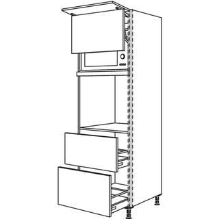 nobilia XL-Geräte-Umbau Backofen und Mikrowelle mit Lifttür NGSLO2A-1X 60 cm - Easytouch | 945