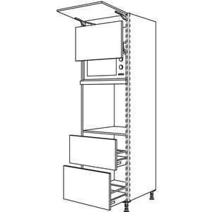 Nobilia XL-Geraete-Umbau Backofen und Mikrowelle mit Lifttuer NGSLO2A-3X 56926