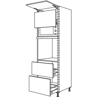 nobilia XL-apparaatombouw oven en magnetron met lifdeur NGSLO2A-3X 60 cm - Natura | 157