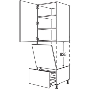 Nobilia XL-Geraete-Umbau Geschirrspueler geeignet fuer Nischenhoehe- 825 mm - GDGSP45-3X 51875