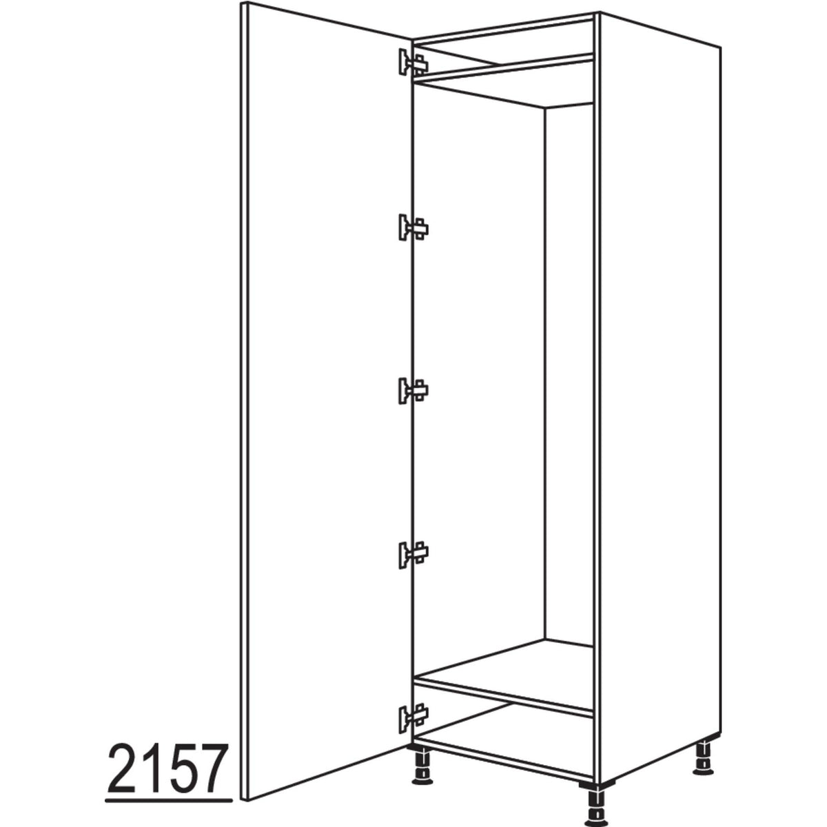 nobilia XL-Geraete-Umbau Kuehl- oder Gefrierautomat GF178-2X 41877