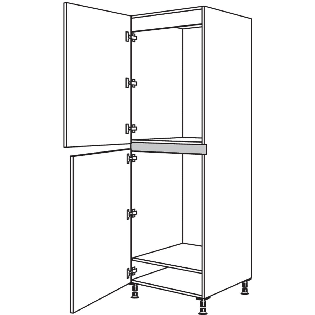 Nobilia XL-Geraete-Umbau Kuehl- und Gefrierautomat NG88-88-1X 33335