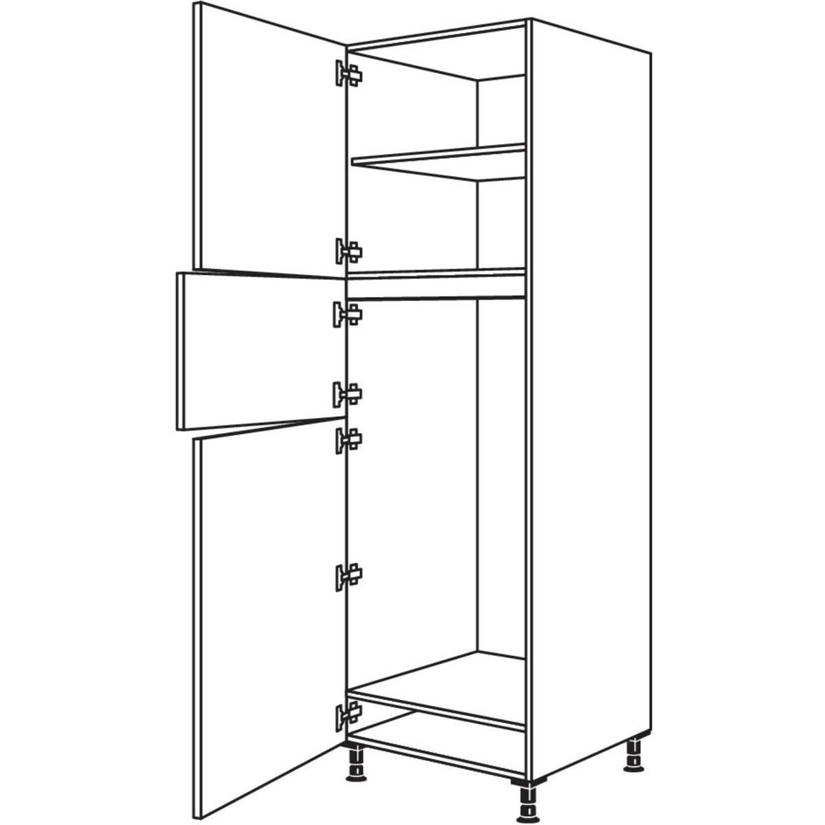 Nobilia XL-Geraete-Umbau Kuehl-Gefrierautomat G123G-2X 42863