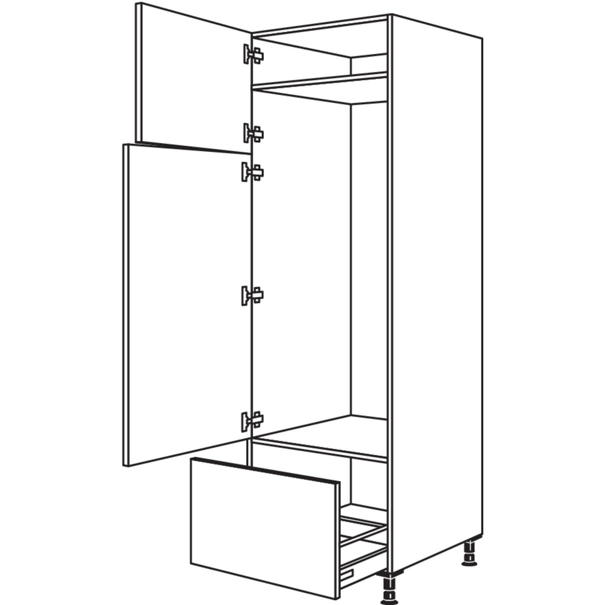 Nobilia XL-Geraete-Umbau Kuehl-Gefrierautomat GD145A-1X 30871