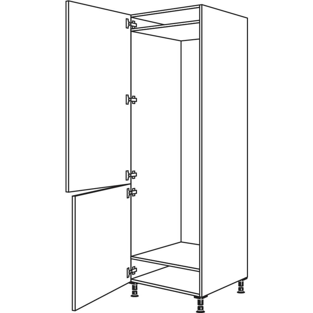 Nobilia XL-Geraete-Umbau Kuehl-Gefrierautomat GD194-2X 41874