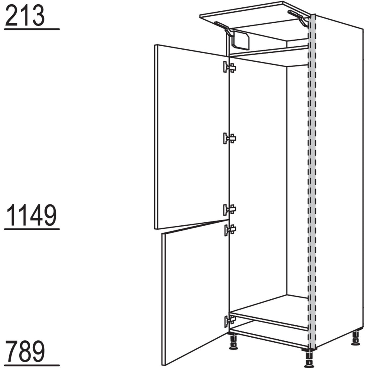 Nobilia XL-Geraete-Umbau Kuehl-Gefrierautomat NGS178-2X 45993
