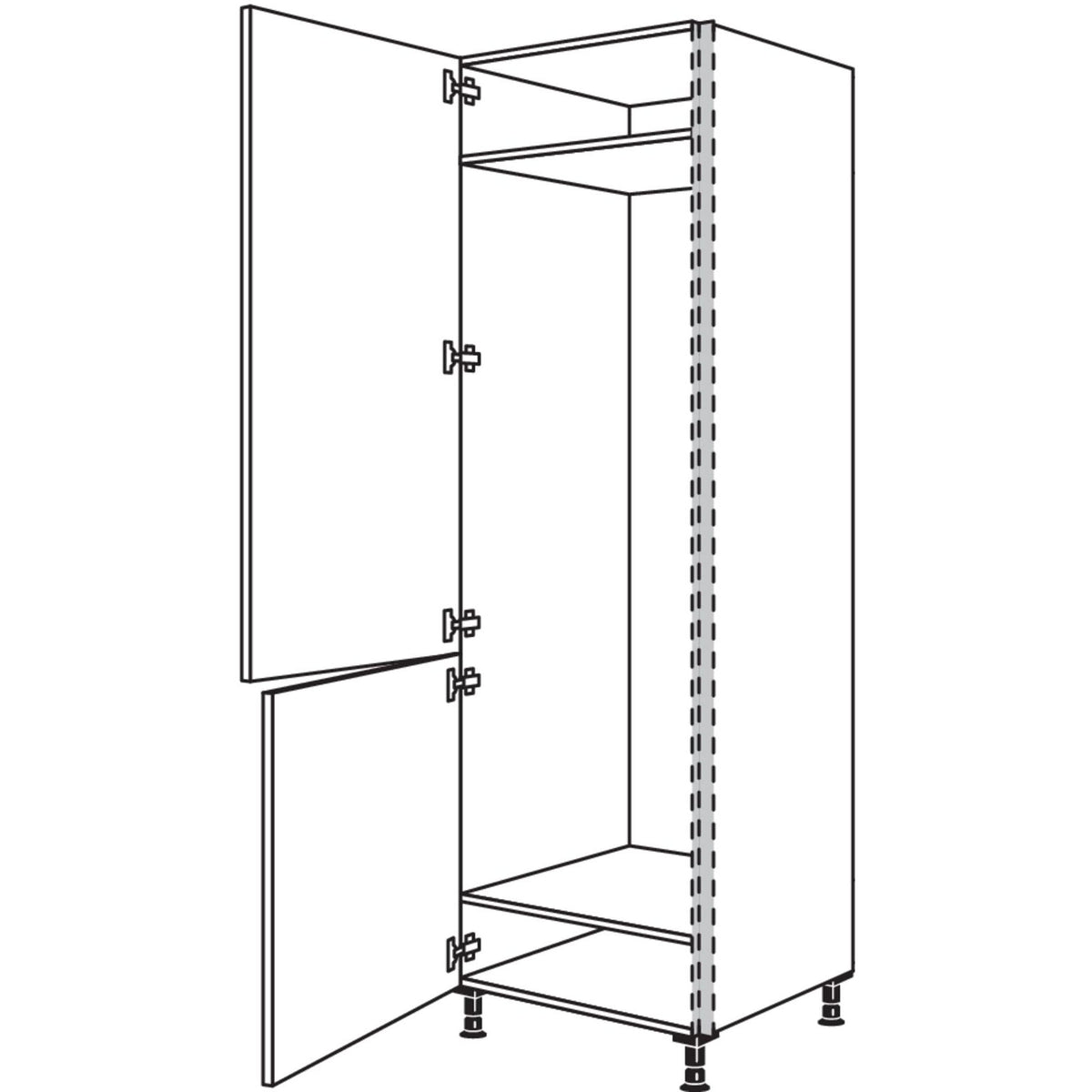 Nobilia XL-Geraete-Umbau Kuehl-Gefrierautomat NGS194-3X 56995