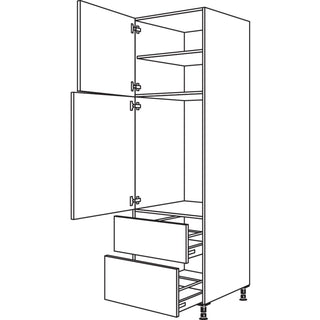 nobilia XL-Geräte-Umbau Kühlautomat G88A-3X 60 cm - Look | 099