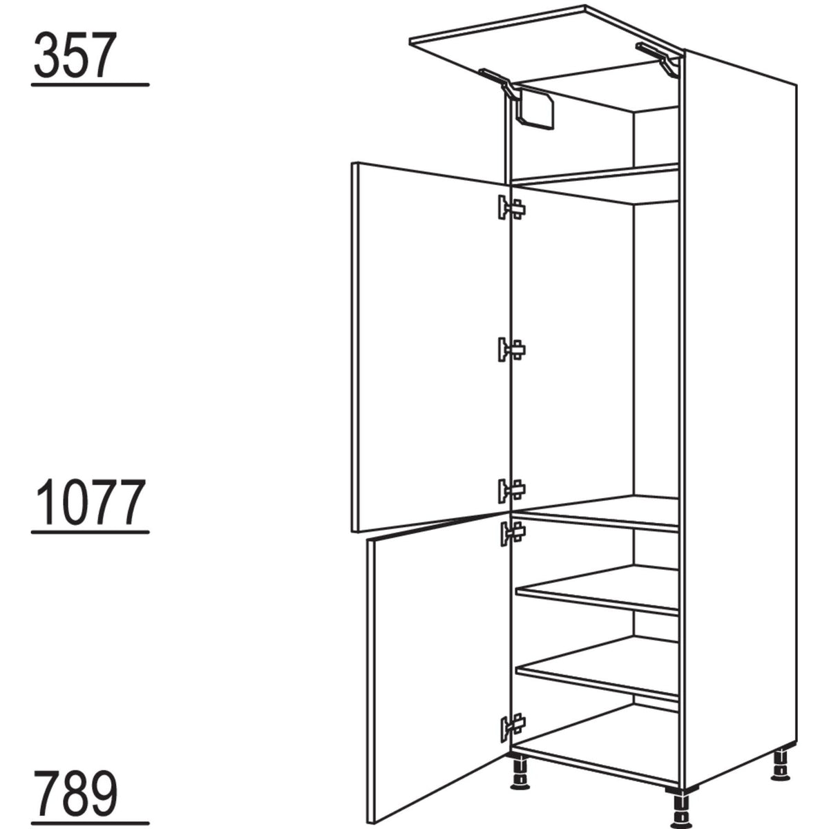 Nobilia XL-Geraete-Umbau Kuehlautomat GD103-3X 53841