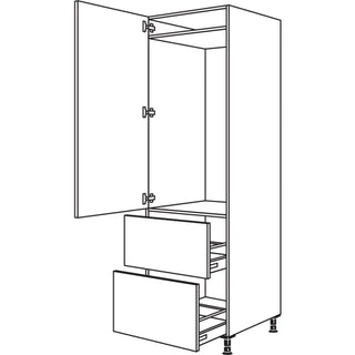 nobilia XL-réaménagement d'appareils automate réfrigérant GD1232A-2X 60 cm - Look | 099