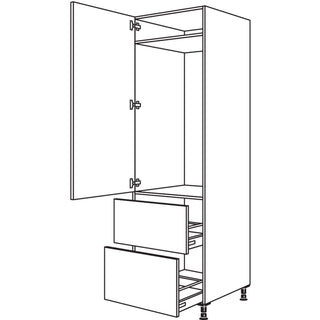 nobilia XL meuble de transformation pour appareil réfrigérateur GD1232A-3X 60 cm - Look | 099