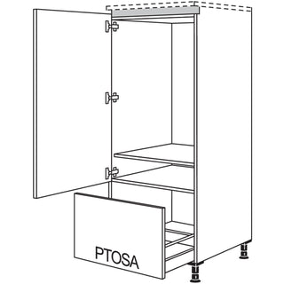 nobilia XL appliance housing refrigerator LG88A-X 60 cm - Senso | 357