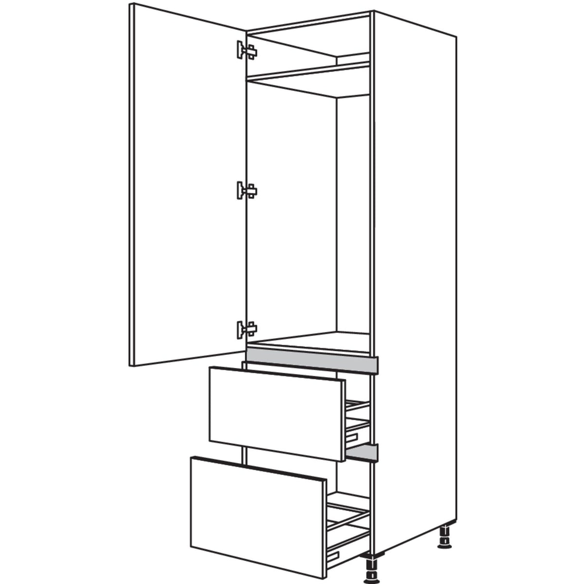 Nobilia XL-Geraete-Umbau Kuehlautomat NG1232A-3X 51379